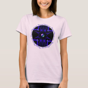 Camiseta T-shirt azul dos planetas