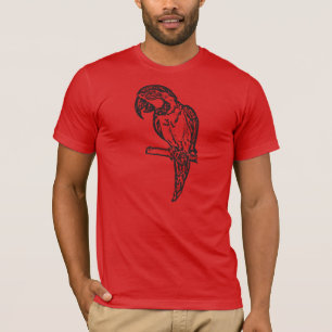 Camiseta T-shirt azul e Dourado do Macaw