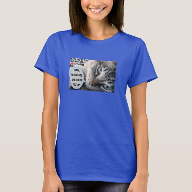 Camiseta T-Shirt Azul (escuro) (Frente)