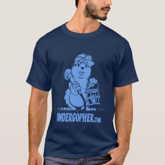 Camiseta T-shirt azul escuro de Undergopher