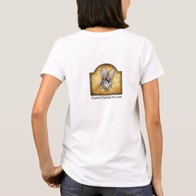 Camiseta T-Shirt Azul Eyed Serval (Verso)