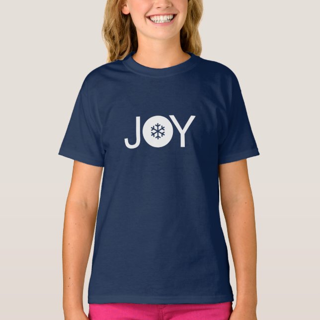 Camiseta T-Shirt Azul Joy Kids (Frente)