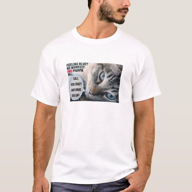 Camiseta T-Shirt Azul (leve) (Frente)