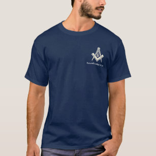 Camiseta T-shirt azul maçónico do alojamento