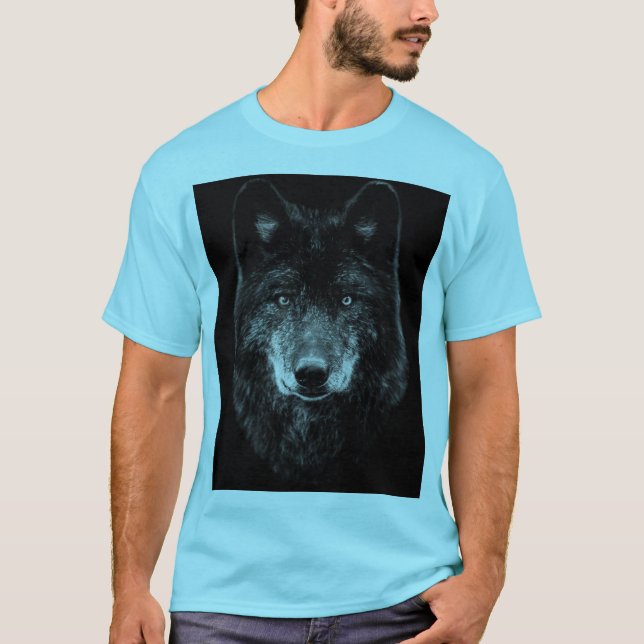 Camiseta T-shirt azul masculina (Frente)