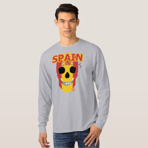 Camiseta T-Shirt B2 de Espanha longa de manga manual