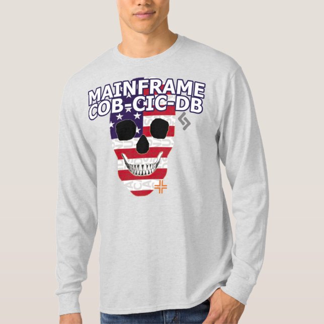 Camiseta T-Shirt B2 de folga longa de mainframe HANDSKULL M (Frente)