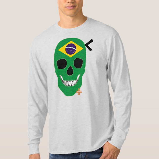 Camiseta T-Shirt B2 de Longa Mancha Brasil (Frente)