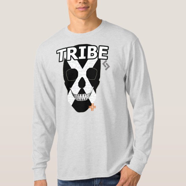 Camiseta T-Shirt B2 de manga comprida de tribo HANDSKULL (Frente)