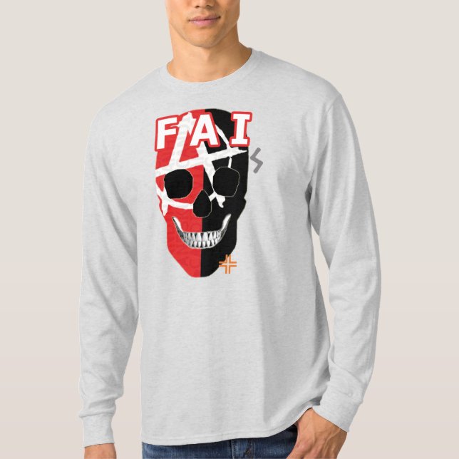 Camiseta T-Shirt B2 de manga longa FAI-HANDSKULL FAI (Frente)