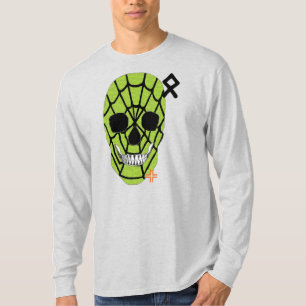 Camiseta T-Shirt B2 Verde de Longa Superfície da Web HANDSK