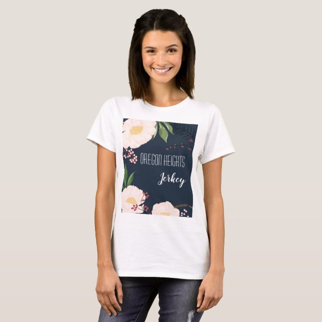 Camiseta T-Shirt Baby Pink Cosmos personalizado em (Frente Completa)