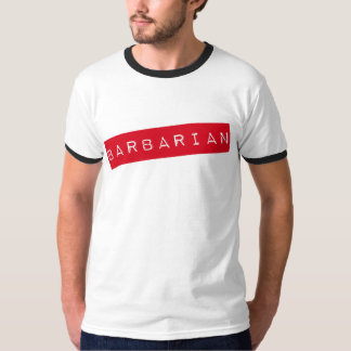 Camiseta T-shirt bárbaro da campainha dos homens