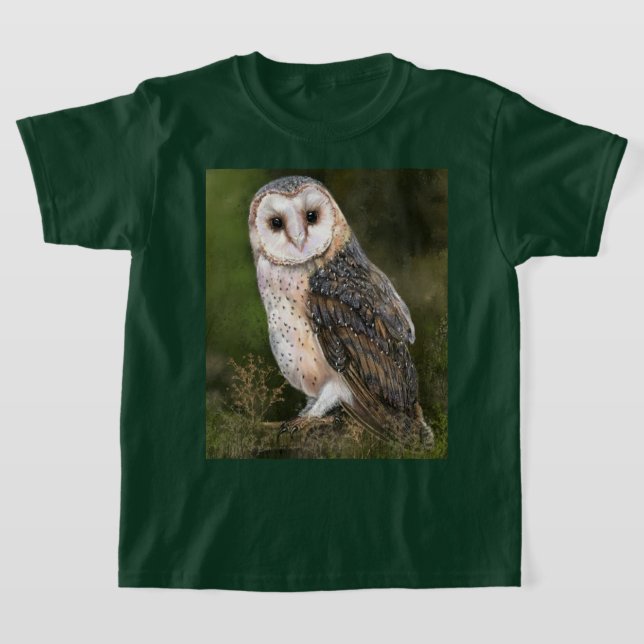Camiseta T-Shirt Barn Owl Ocidental (Postura )