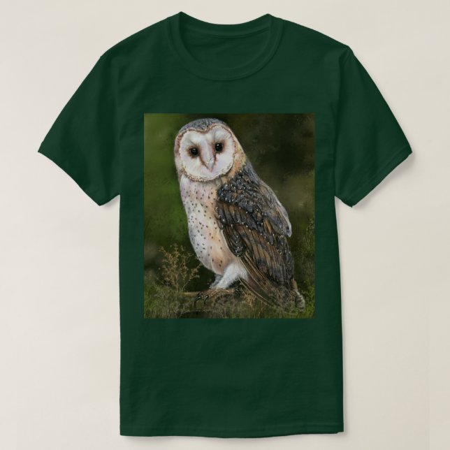 Camiseta T-Shirt Barn Owl Ocidental (Frente do Design)