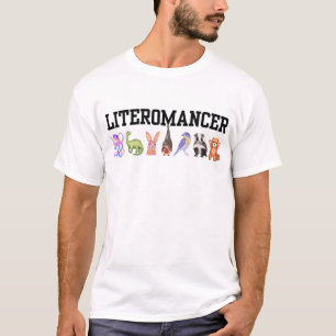 Camiseta T-shirt Básica do Leitor Branco com Totems