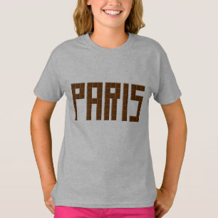 Camiseta T-shirt básico aço claro PARIS CHOCOLATE