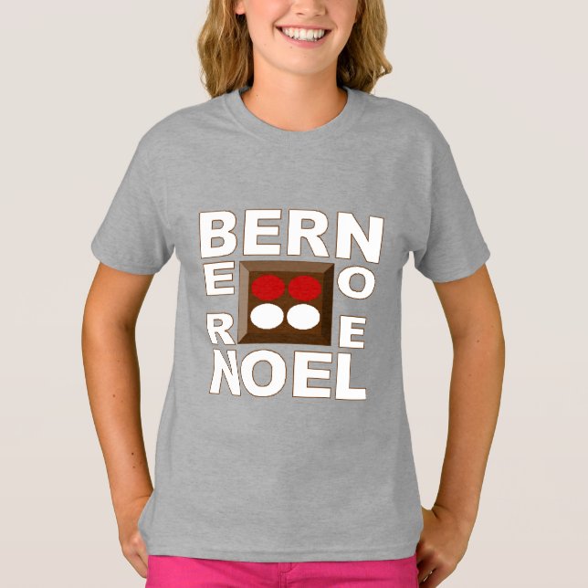 Camiseta T-shirt básico aço Desenho BERN   NATAL (Frente)