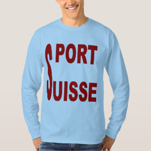 Camiseta T-shirt básico azul céu DESPORTO SUÍÇA