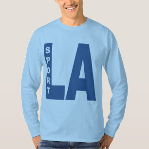Camiseta T-shirt básico azul céu LOUISIANA DESPORTO