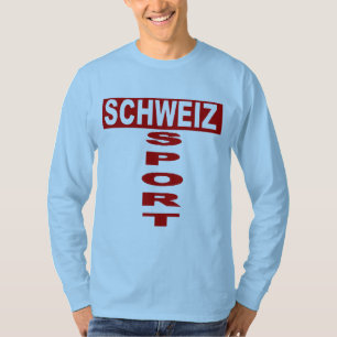 Camiseta T-shirt básico azul céu SCHWEIZ DESPORTO