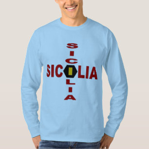 Camiseta T-shirt básico azul céu   SICÍLIA