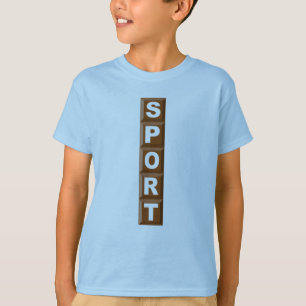 CAMISETA T-SHIRT BÁSICO AZUL CHOCOLATE DESPORTO