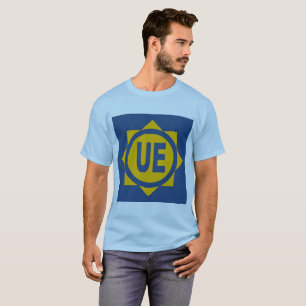 Camiseta T-shirt básico azul homens Desenho UE