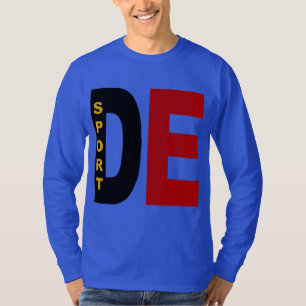 Camiseta T-shirt básico azul real ALEMANHA DESPORTO