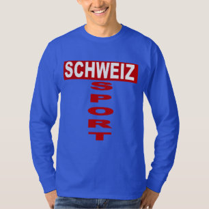 Camiseta T-shirt básico azul real SCHWEIZ DESPORTO