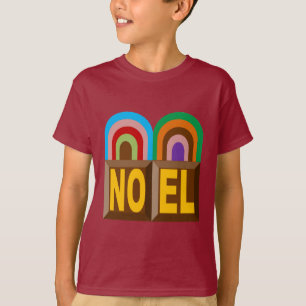 Camiseta T-shirt básico castanho Desenho BOLOS NATAL