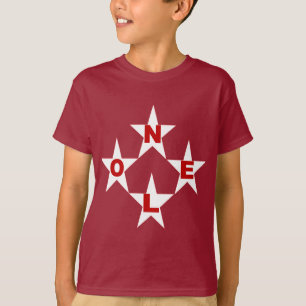 Camiseta T-shirt básico castanho Desenho NATAL