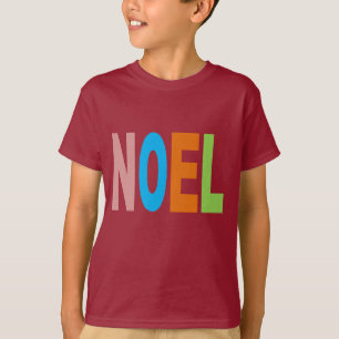 Camiseta T-shirt básico castanho Desenho NATAL
