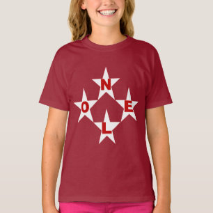 Camiseta T-shirt básico castanho Desenho NATAL