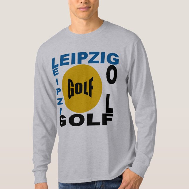 Camiseta T-shirt básico cinzento LEIPZIG GOLFE (Frente)