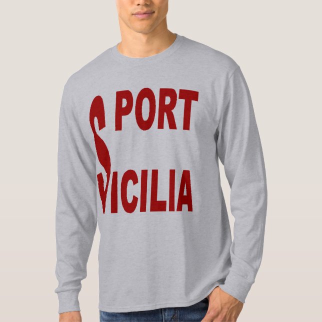 Camiseta T-shirt básico cinzento SICÍLIA (Frente)