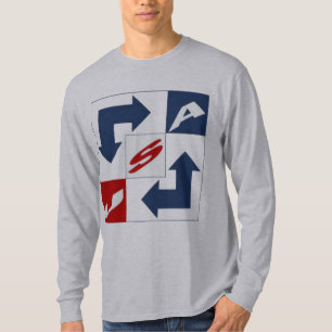 Camiseta T-shirt básico cinzentos os EUA