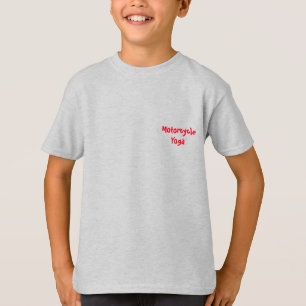 Camiseta T-shirt básico da campainha da ioga da motociclet