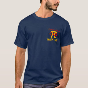 Camiseta T-shirt básico da equipe da matemática