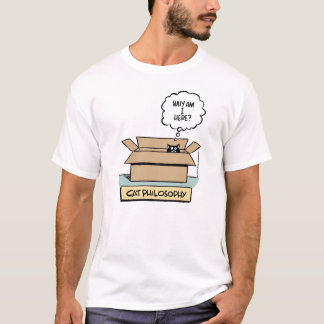 Camiseta T-shirt básico da filosofia do gato