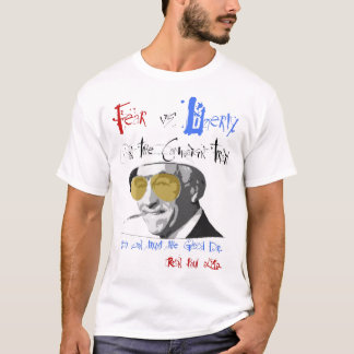 Camiseta T-shirt básico da liberdade de Ron Paul "medo