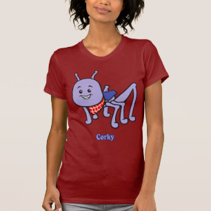 Camiseta T-shirt básico das senhoras Corky