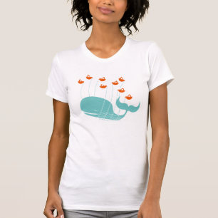 Camiseta T-shirt básico das senhoras de Failwhale