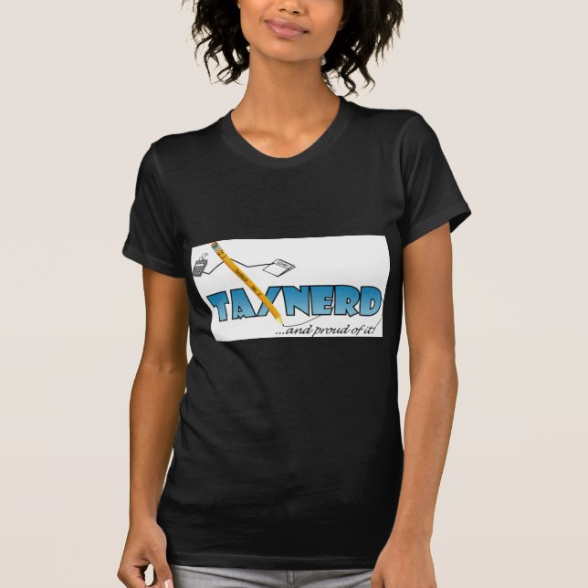 Camiseta T-shirt básico das senhoras de TaxNerd (Frente)