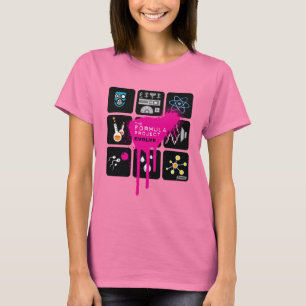 Camiseta T-shirt básico das senhoras do projeto da fórmul