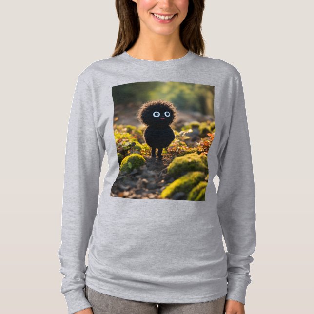 Camiseta T-Shirt Básico de Capa Longa (Frente)