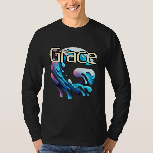 Camiseta T-Shirt Básico de Capa Longa (Frente)