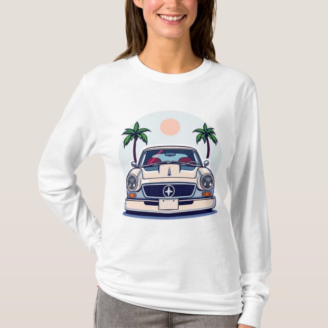 Camiseta T-Shirt Básico de Capa Longa (Frente)