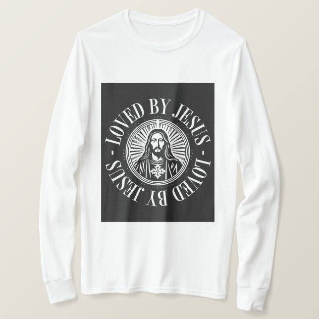 Camiseta T-Shirt Básico de Capa Longa (Frente do Design)