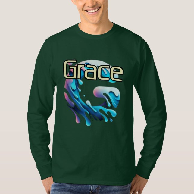 Camiseta T-Shirt Básico de Capa Longa (Frente)